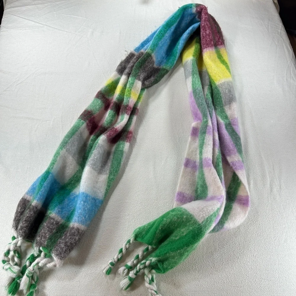 Lulu Oversized Multicolor Plaid Women's Scarf